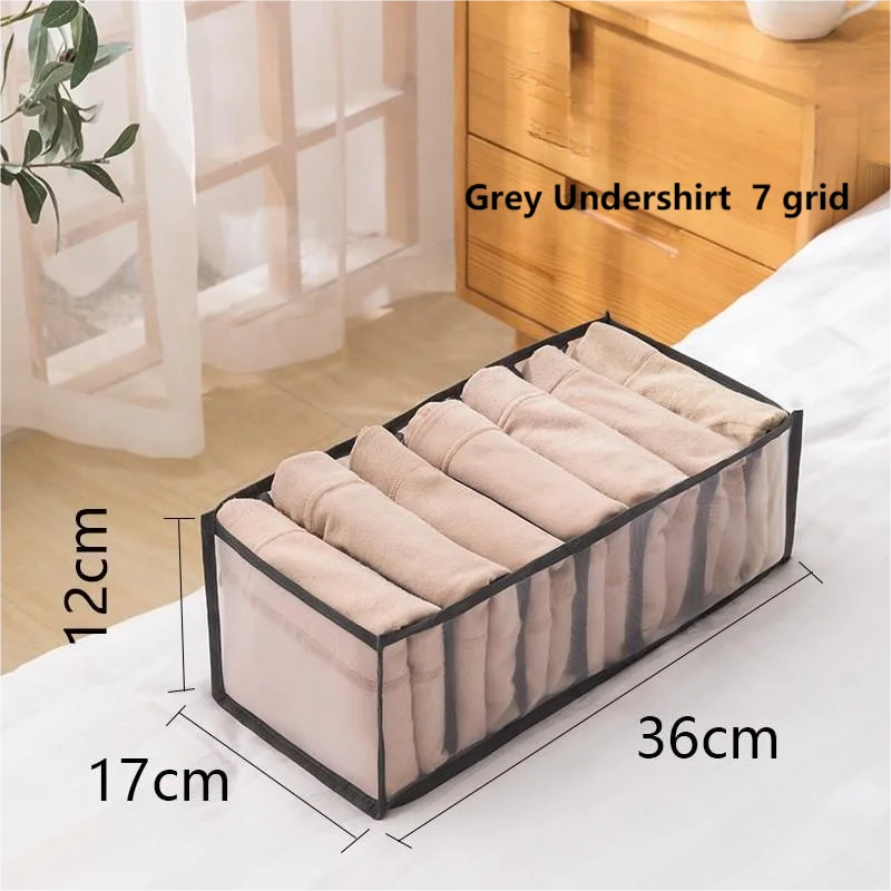 1pc Foldable Underwear Drawer Organizer – Storage Box for Underpants, Socks, and Bras