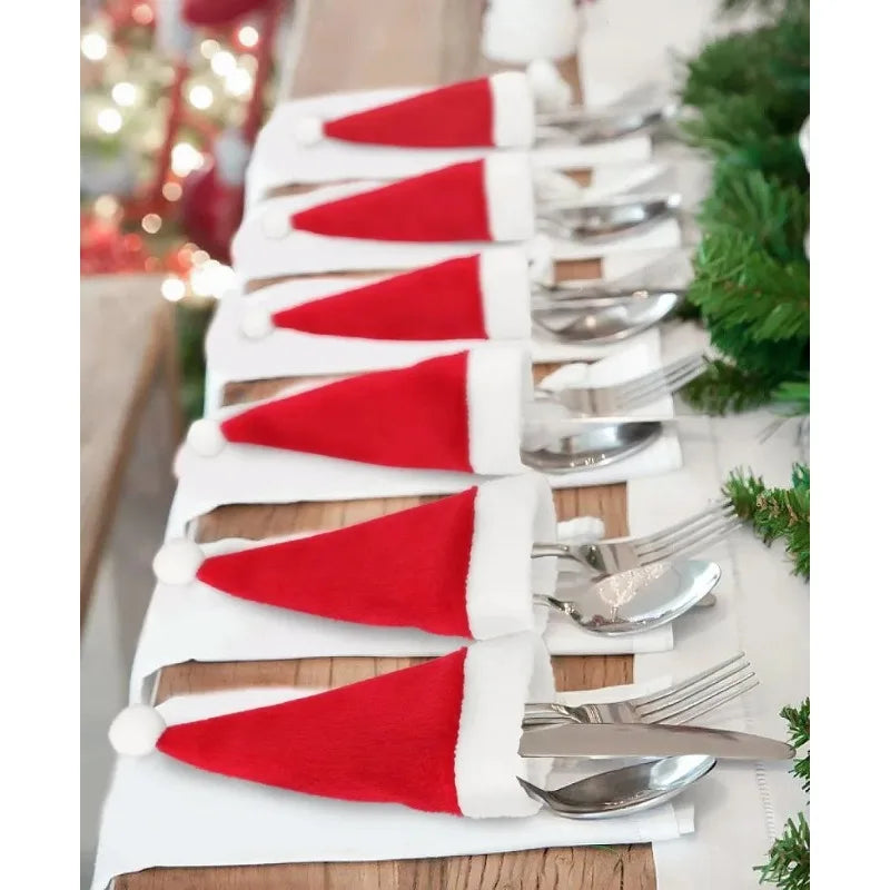 Tableware Bag Holder & Christmas Hat Cutlery Holder