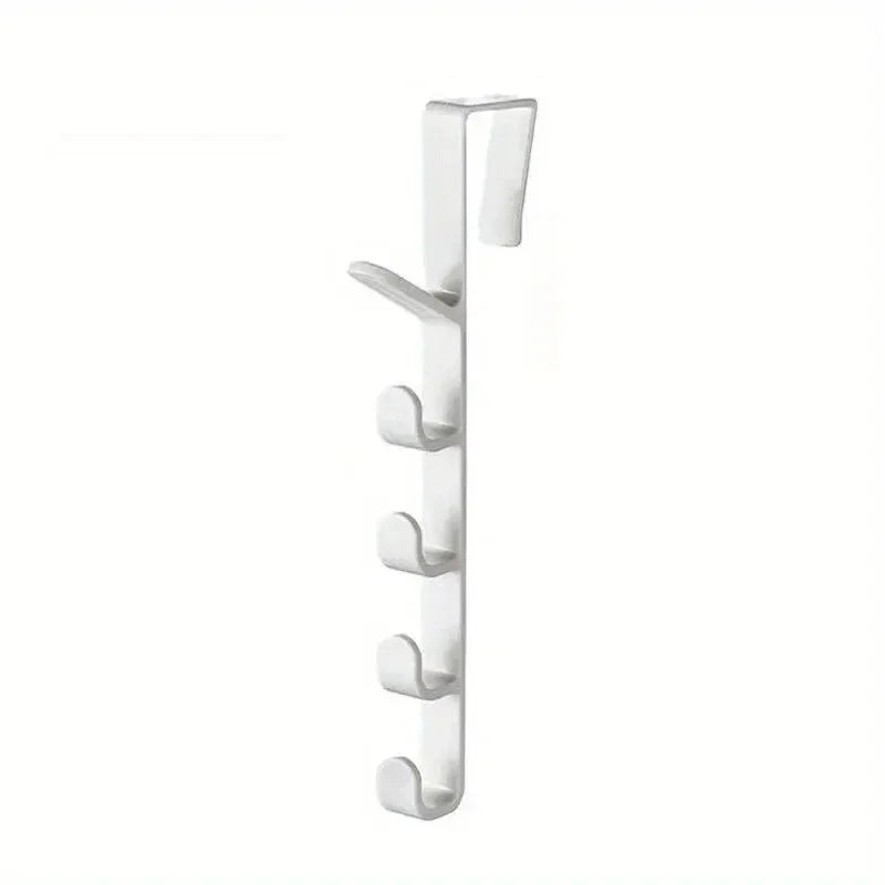 1pc Over-the-Door Clothes Hanger Rack, Plastic Bag & Purse Hooks