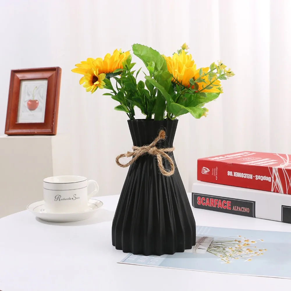New Living Room Anti-Ceramic Flower Pot β Imitation Ceramic Plastic Flower Vase, Simple and Elegant Design πΌ