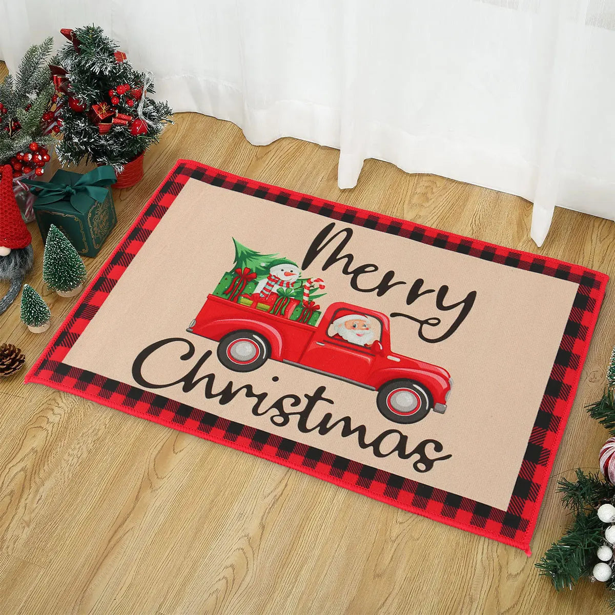 Christmas Door Mat β Santa Claus Outdoor Carpet for Home Decor