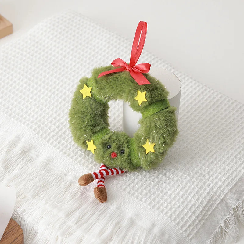 Cute Plush Christmas Tree Wreath Doll Decoration π