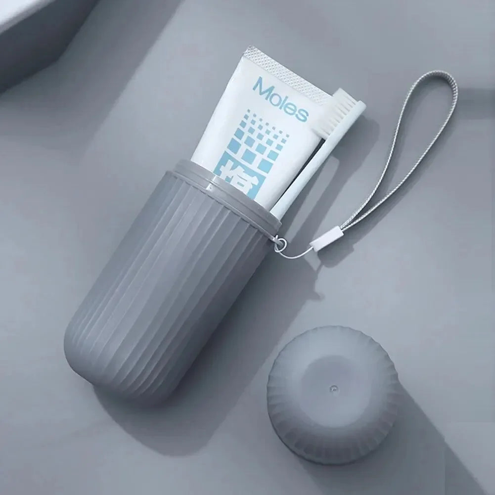 Portable Travel Toothbrush and Toothpaste Holder