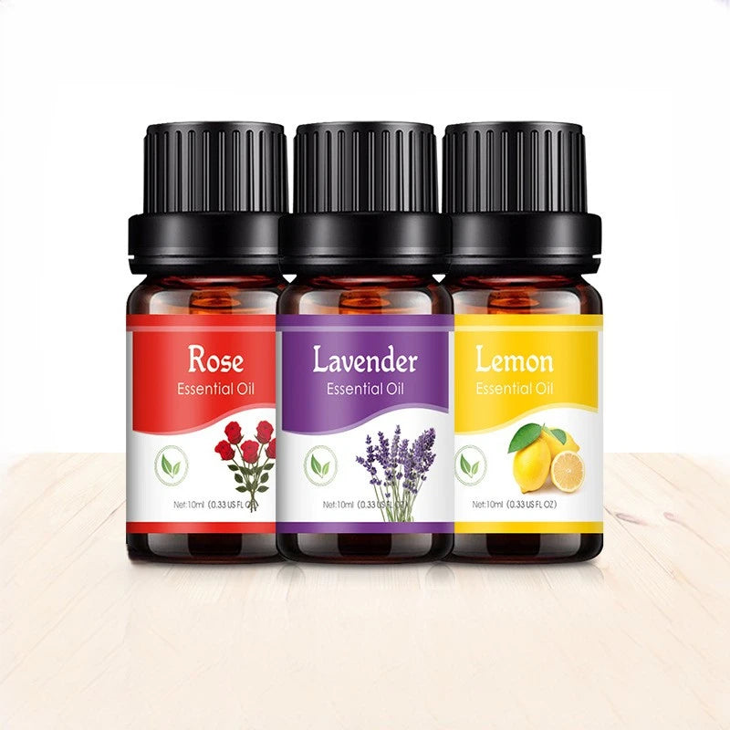 18 Aromatic Essential Oils for Aroma Diffusers and Air Humidifiers - Water-Soluble 10ml Home Fragrance Oils