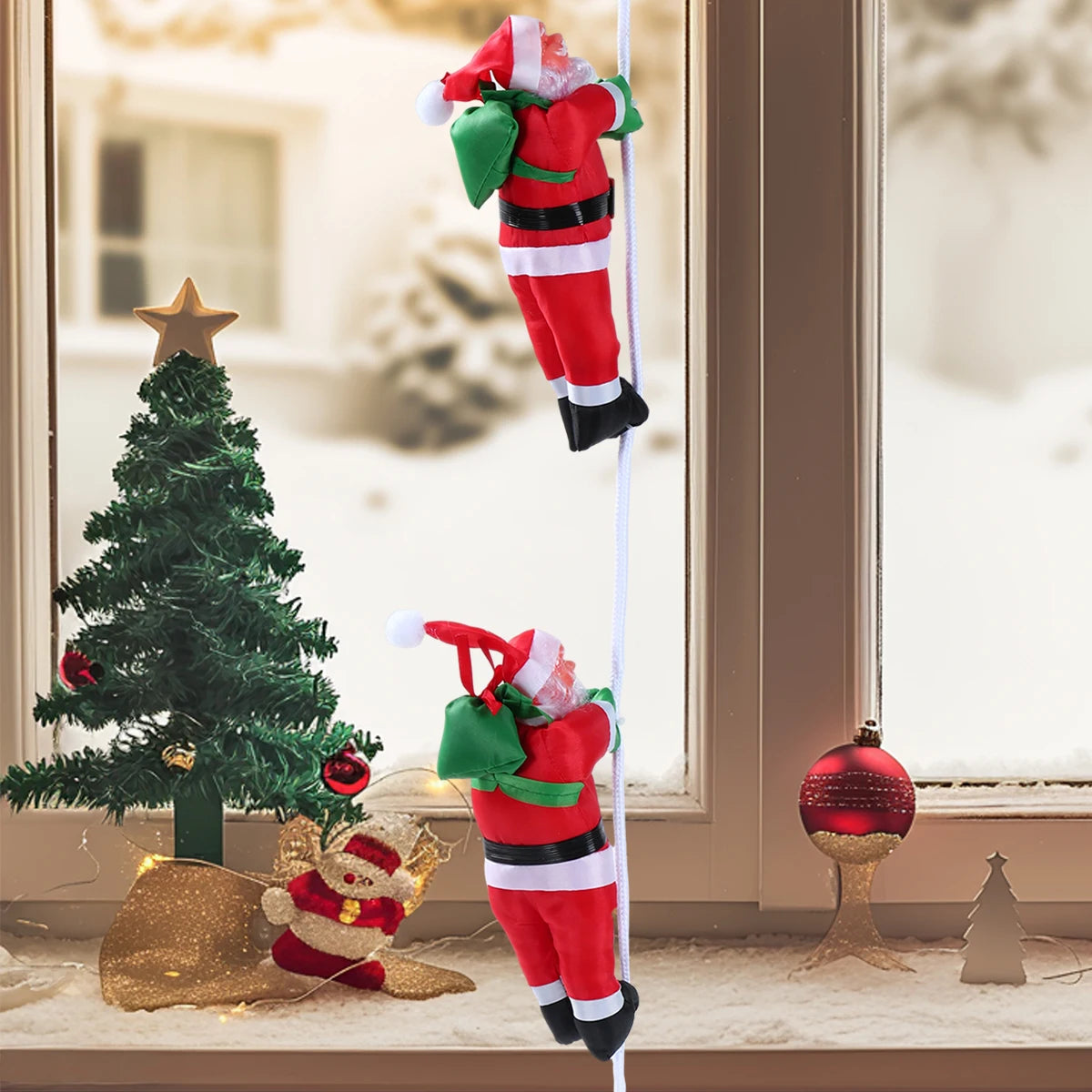 Santa Claus Climbing Ladder Pendant π
πͺ