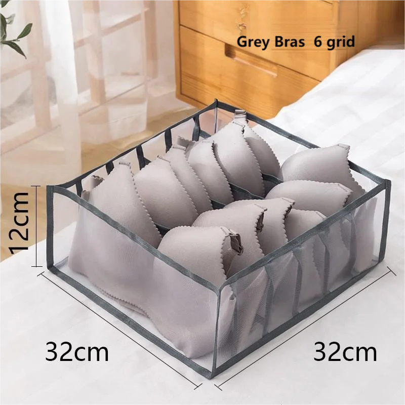 1pc Foldable Underwear Drawer Organizer – Storage Box for Underpants, Socks, and Bras