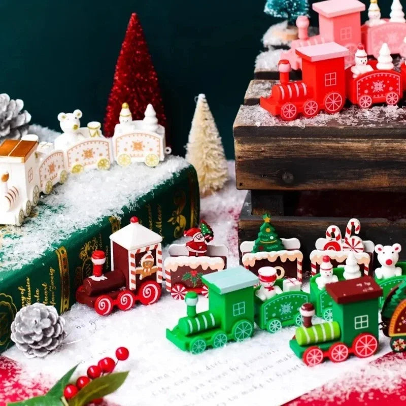 Christmas Plastic Train β 4 Sections, Hand-Assembled. Perfect for Home and Holiday Table Decor!" π
π