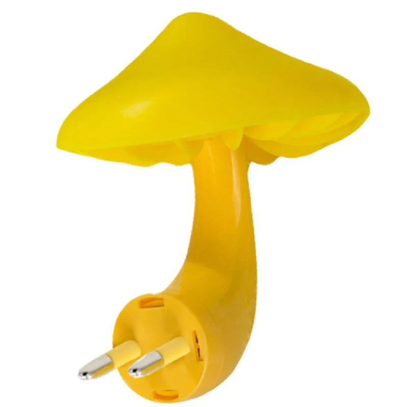 Mushroom LED Night Light with Wall Socket β Warm White Light-Control Sensor Lamp for Bedroom Decoration (EU/US Plug) πβ¨