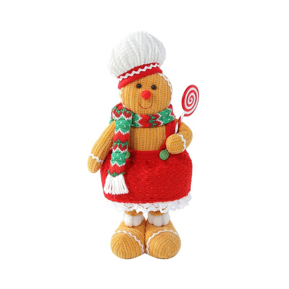 π New Large Retractable Gingerbread Man Doll β Christmas Decor π