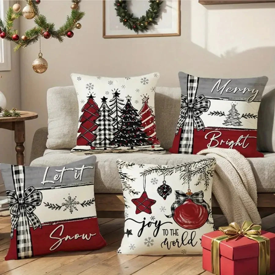 Christmas Pillow Case Merry Christmas, 18x18in β Festive Sofa Decor π