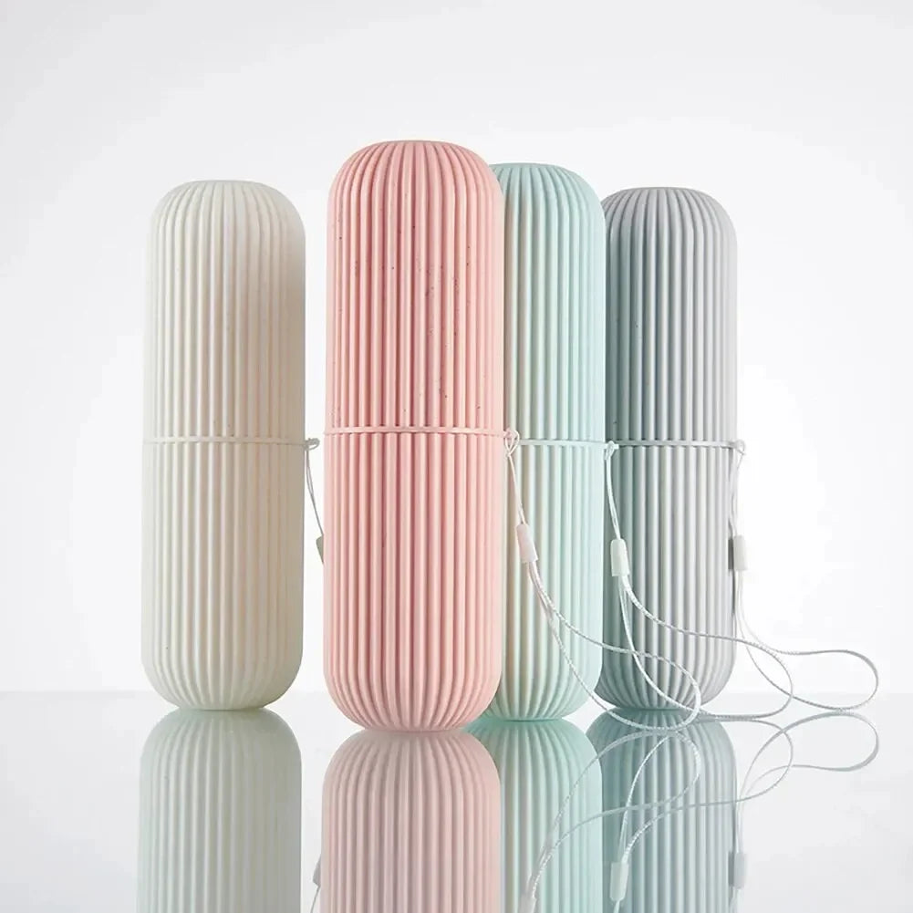 Portable Travel Toothbrush and Toothpaste Holder