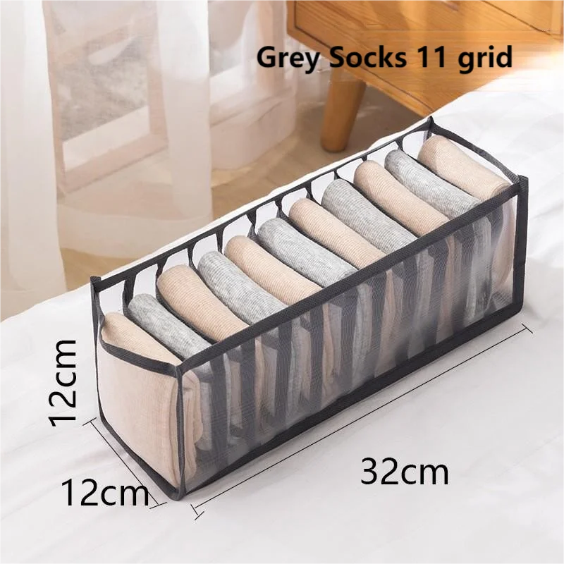 1pc Foldable Underwear Drawer Organizer – Storage Box for Underpants, Socks, and Bras