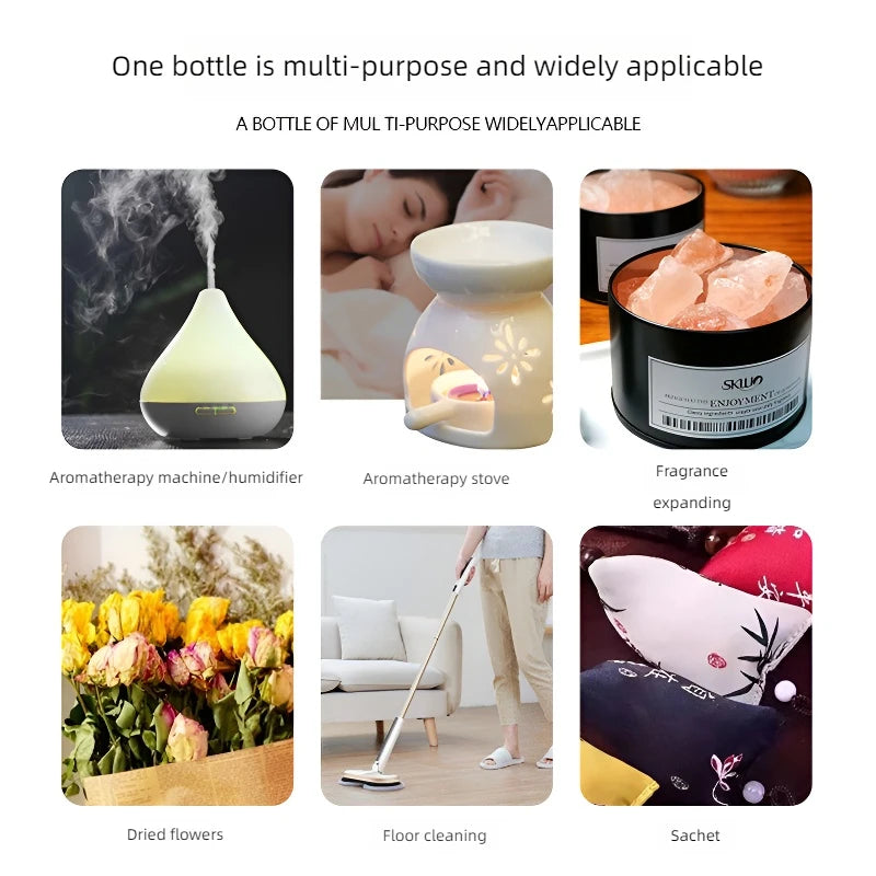 18 Aromatic Essential Oils for Aroma Diffusers and Air Humidifiers - Water-Soluble 10ml Home Fragrance Oils
