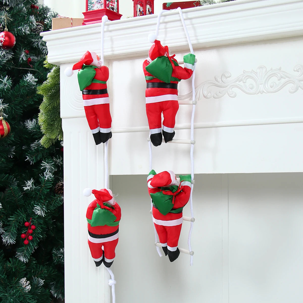 Santa Claus Climbing Ladder Pendant π
πͺ