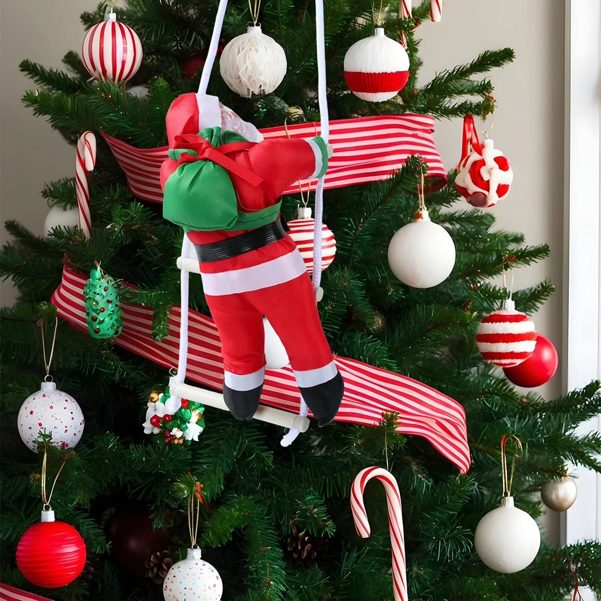Santa Claus Climbing Ladder Pendant π
πͺ