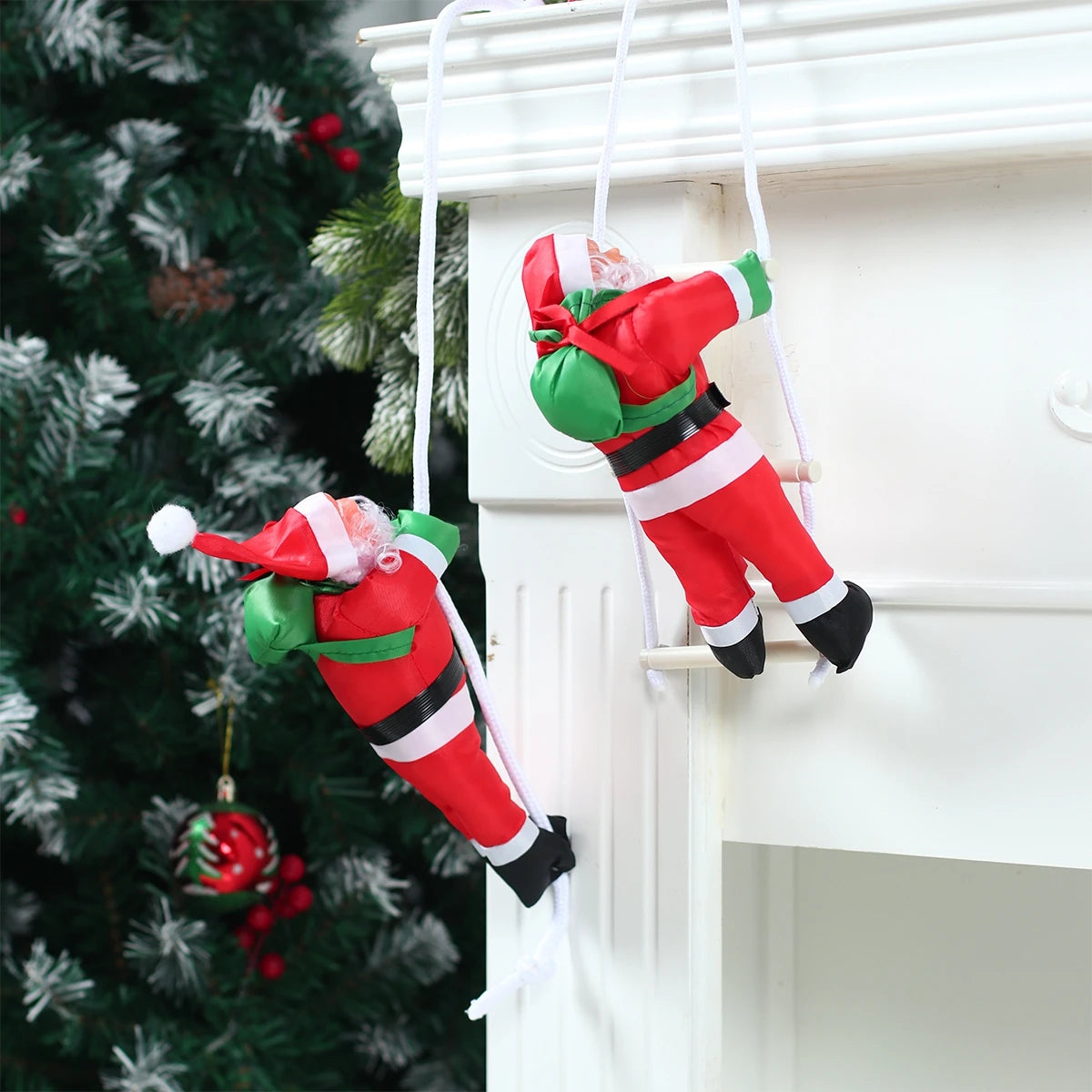 Santa Claus Climbing Ladder Pendant π
πͺ