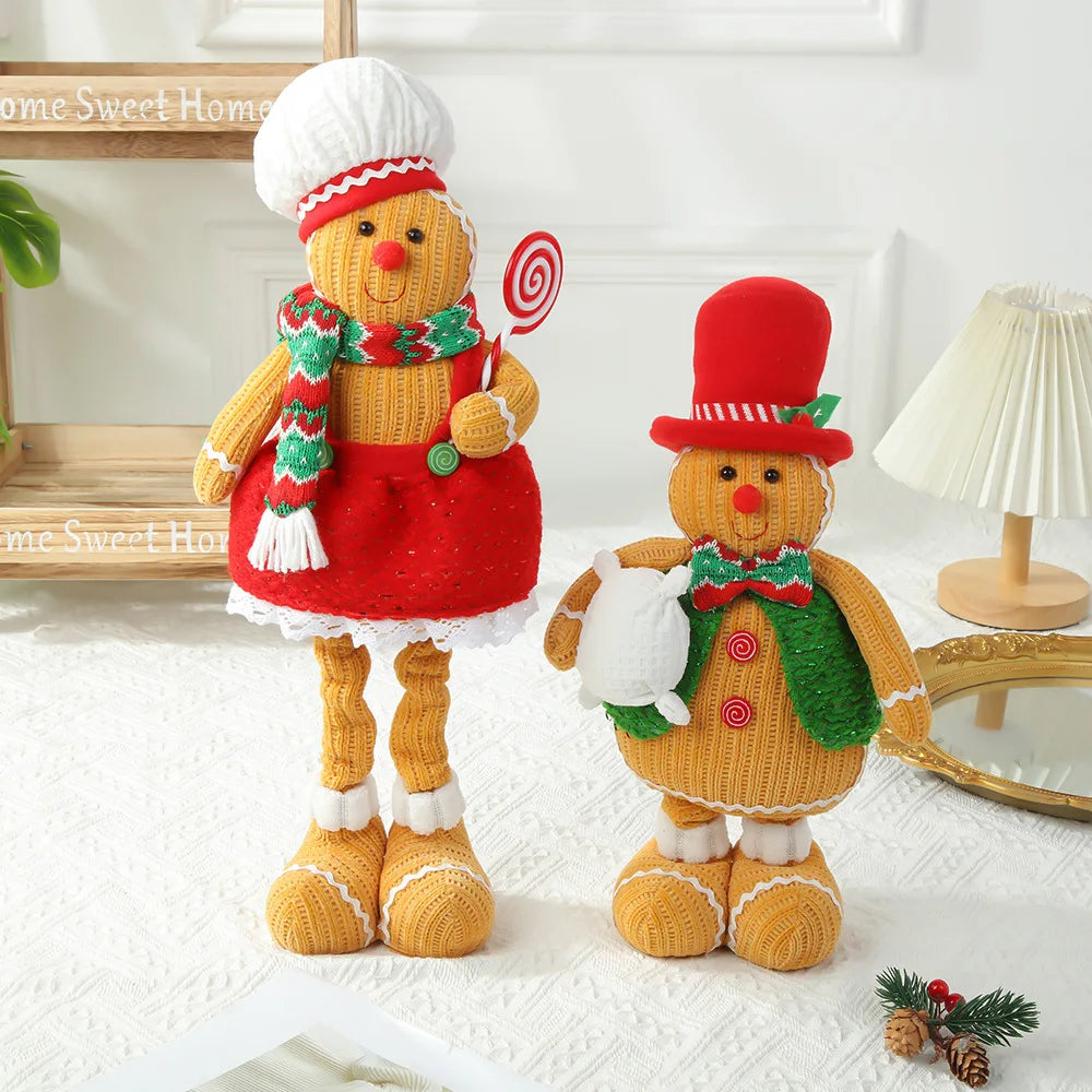 π New Large Retractable Gingerbread Man Doll β Christmas Decor π