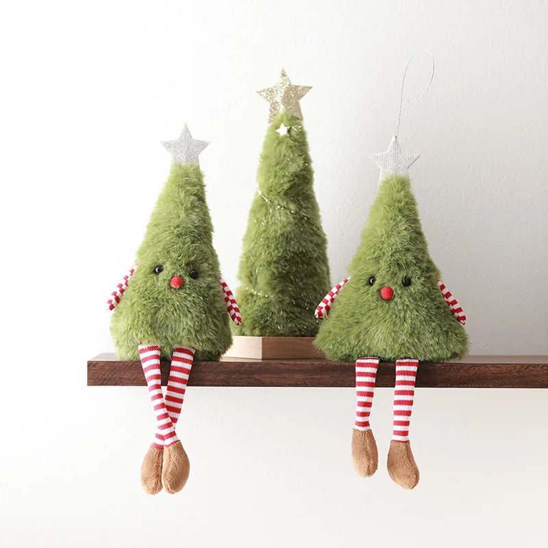 Cute Plush Christmas Tree Wreath Doll Decoration π