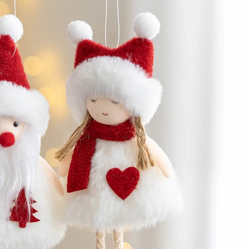 Christmas Decoration Plush Angel Girl Doll Pendant ππΌ
