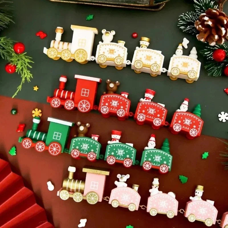 Christmas Plastic Train β 4 Sections, Hand-Assembled. Perfect for Home and Holiday Table Decor!" π
π