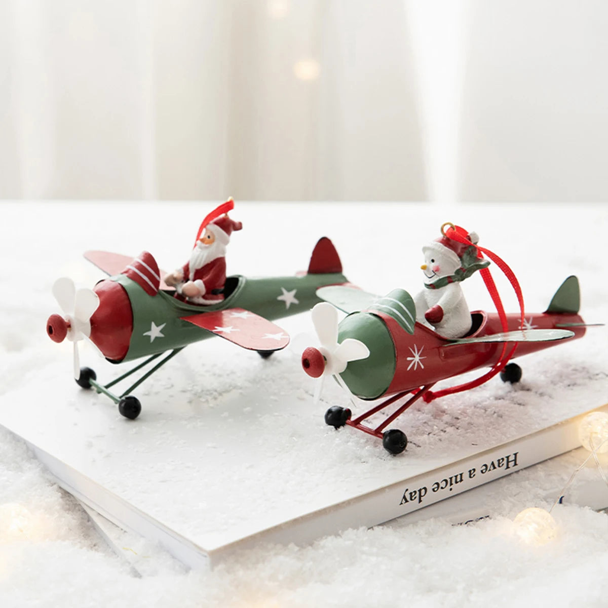 Christmas Tree Hanging Decorations: Airplane, Santa Claus, Snowman Pendants βοΈπ
βοΈ