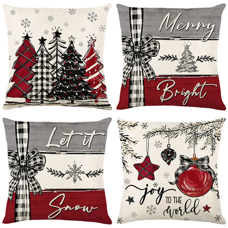 Christmas Pillow Case Merry Christmas, 18x18in β Festive Sofa Decor π