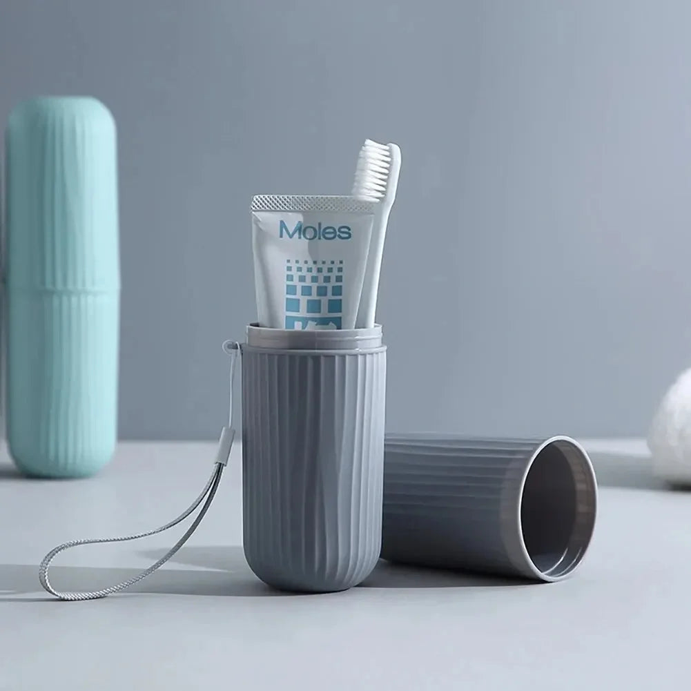 Portable Travel Toothbrush and Toothpaste Holder